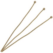 Clous tête boule 51x0.8 mm Bronze x25