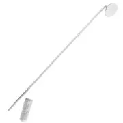 Fibule 75 mm plateau pour cabochon 8 mm - Argenté x1