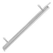 Embout pour tissage de perles rocailles & Delica Miyuki 35 mm - Argenté x1