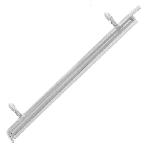 Embout pour tissage de perles rocailles & Delica Miyuki 35 mm - Argenté x1