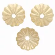 Coupelles striées 7.5 mm - Doré x20