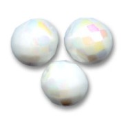 Facettes 10 mm Opaque White AB x10