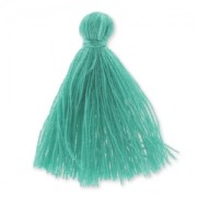 Pompon imitation coton 27-30 mm Teal x1