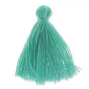 Pompon imitation coton 27-30 mm Teal x1