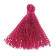Pompon imitation coton 27-30 mm Dark Fuchsia x1|raw }}