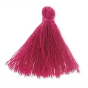 Pompon imitation coton 27-30 mm Dark Fuchsia x1