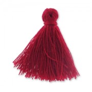 Pompon imitation coton 27-30 mm Bordeaux x1