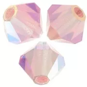 Perles toupies Preciosa - Rondelle Bead 4 mm - Rose peach AB 2X x30