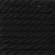 Cordon torsadé 2.5 mm Noir x 2m