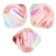 Perles toupies Preciosa - Rondelle Bead 3 mm - Rose Peach AB x30