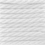 Cordon torsadé 2.5 mm Blanc x 2m