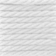 Cordon torsadé 2.5 mm Blanc x 2m
