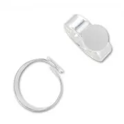 Bague ajustable sous le plateau 10 mm argenté x1