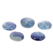 Cabochon rond 10 mm en pierre gemme - Kyanite x1