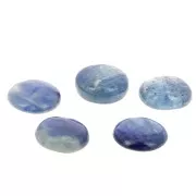 Cabochon rond 10 mm en pierre gemme - Kyanite x1