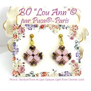 Perles en verre Piros® par Puca® 2x5 mm - Stardust Amethyst x10g