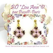 Perles en verre Piros® par Puca® 2x5 mm - Stardust Amethyst x10g