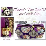 Perles en verre Piros® par Puca® 2x5 mm - Stardust Amethyst x10g