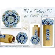 Perles en verre Piros® par Puca® 2x5 mm - Stardust Amethyst x10g