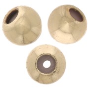 Perle stoppeur 3 mm avec un trou de 0,5 mm - Doré x10|raw }}