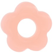 Pendentif fleur 20 mm en acrylique translucide - Rose vintage x1|raw }}