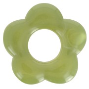 Pendentif fleur 20 mm en acrylique translucide - Marbré olive x1|raw }}