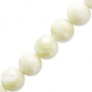 Perles en Nacre Blanche 10 mm x5|raw }}
