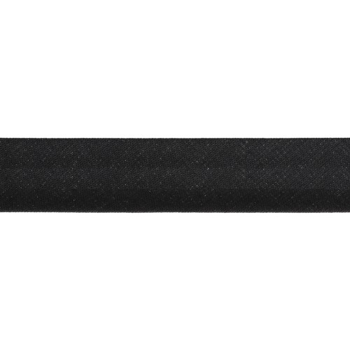 Biais en polycoton 20 mm Noir x 1m