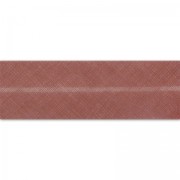 Biais en polycoton 20 mm Vieux Rose x 1m