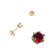 Clous d'oreilles pour cabochon 4 mm Gold Filled (or laminé) x2