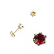 Clous d'oreilles pour cabochon 4 mm Gold Filled (or laminé) x2