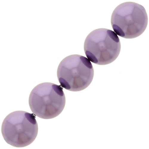 Perles nacrées PureCrystal 5810 6 mm - Crystal Light Amethyst Pearl x10