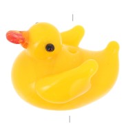 Perle canard en verre 13x15 mm - Jaune x1|raw }}