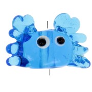 Perle crabe en verre 15x22 mm - Bleu x1|raw }}