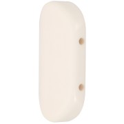 Perle rectangle arrondi 2 trous 27x17 mm en Résine opaque - Ivoire x1