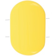 Perle rectangle arrondi 2 trous 27x17 mm en résine opaque - Jaune Citron x1|raw }}