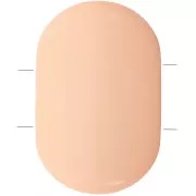 Perle rectangle arrondi 2 trous 27x17 mm en Résine opaque - Blush x1