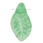 Feuilles en verre tchèque 12x6 mm - Vert x6|raw }}
