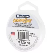 Fil nylon tressé Dandyline 0.13 mm - Blanc x25m