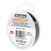Fil nylon tressé Dandyline 0.13 mm - Noir x25m
