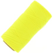 Bobine de fil ciré Linhasita pour micro macramé 0.35 mm - Fluo Yellow (326) x448m