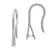 Crochets d'oreilles attache pendentif 19 mm en Argent 925 x2