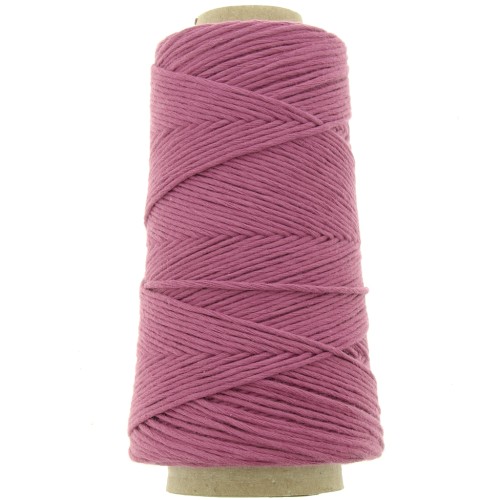 Bobine de cordon coton macramé Organic Cotton Détox XL peigné - Mauve x200 m