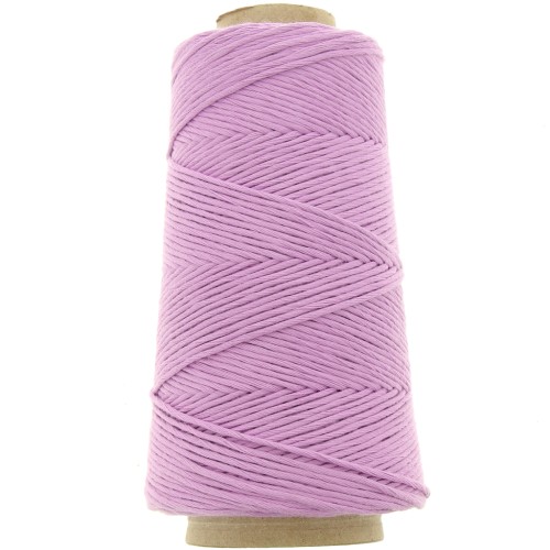 Bobine de cordon coton macramé Organic Cotton Détox XL peigné - Lilas clair x200 m