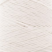 Bobine de cordon coton macramé Organic Cotton Détox XL peigné - Blanc x200 m