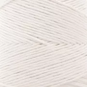 Bobine de cordon coton macramé Organic Cotton Détox XL peigné - Blanc x200 m