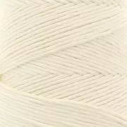 Bobine de cordon coton macramé Organic Cotton Détox XL peigné - Ecru x200 m