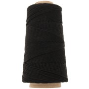 Bobine de cordon coton macramé Organic Cotton Détox XL peigné - Noir x200 m