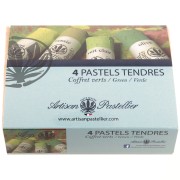 Coffret de 4 pastels tendres - Verts x1