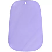 Pendentif trapèze en résine translucide - 40x27 mm - Marbré Lavande x1